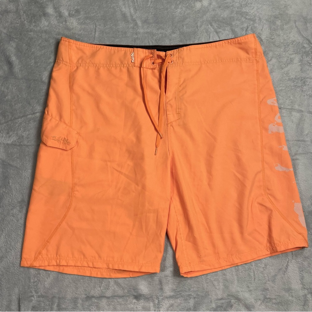 Salt Life Board Shorts Swim 40 Mens SLX-QD Orange